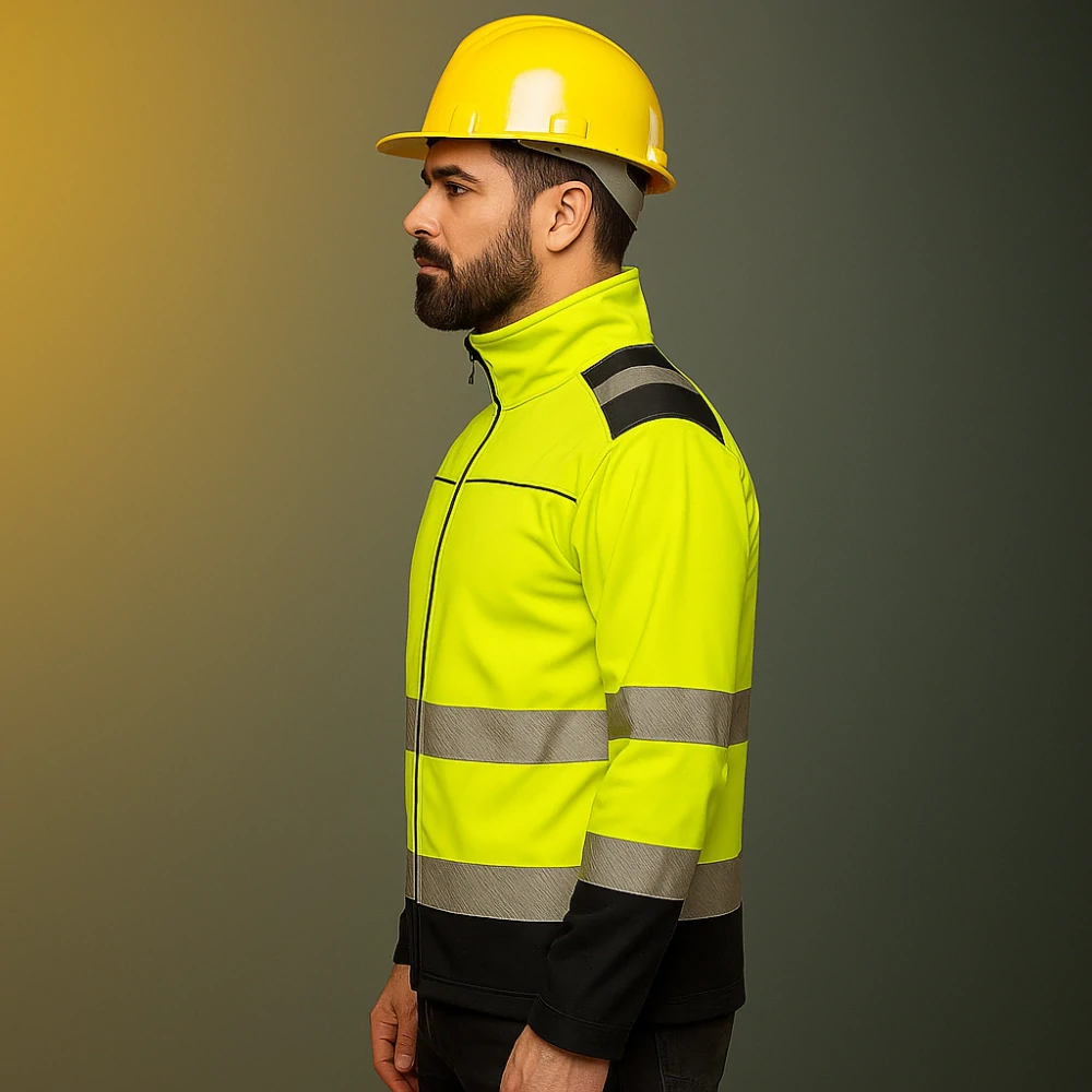 Madeva MADEROD HV1 Softshellová bunda Reflexná Yellow