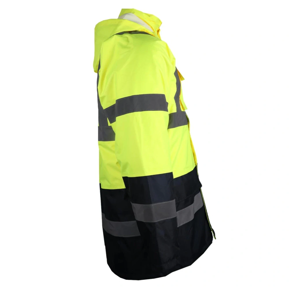 Reis JYG reflexná zimná bunda žltá/modrá