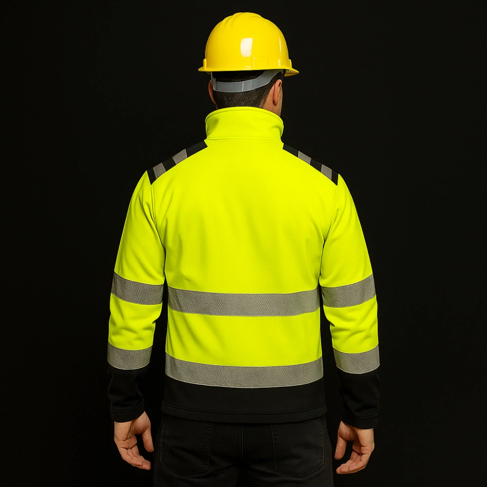 Madeva MADEROD HV1 Softshellová bunda Reflexná Yellow