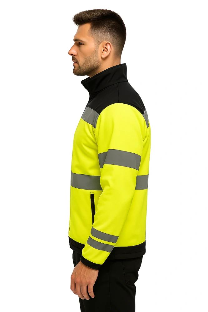 Madeva MADESTO HV Softshellová bunda reflexná yellow