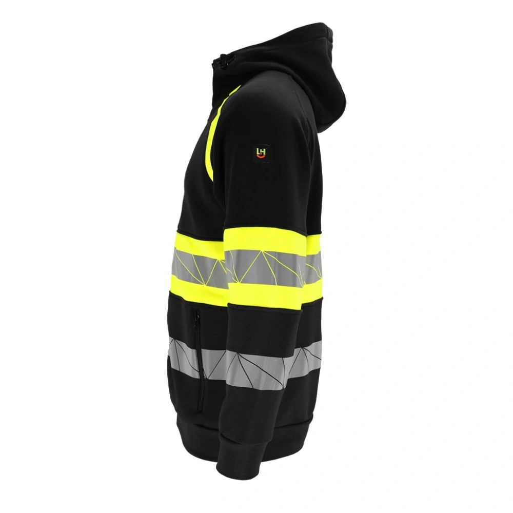 Leber&Hollman RAUTEX mikina HI-VIS Black/Yellov