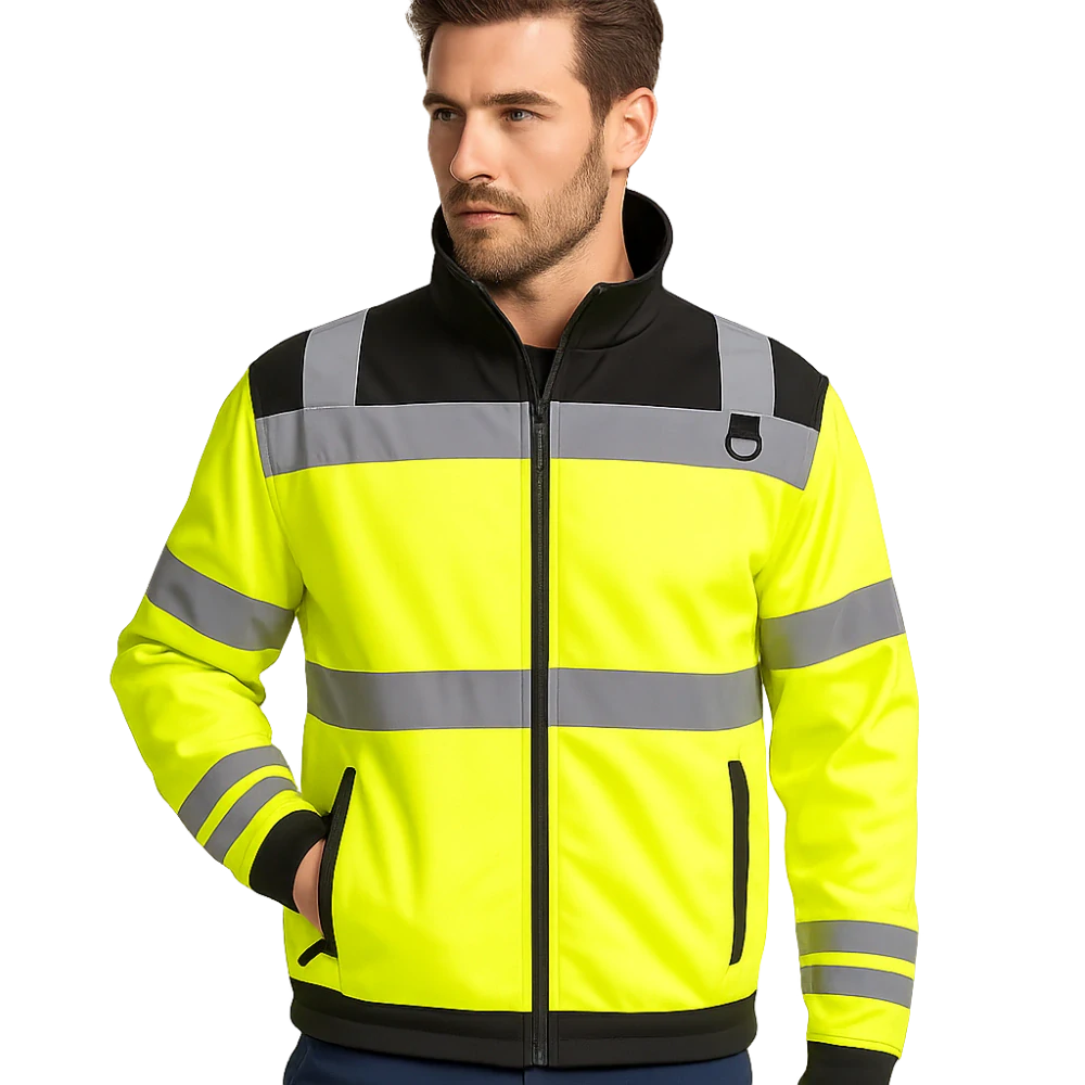 Madeva MADESTO HV Softshellová bunda reflexná yellow