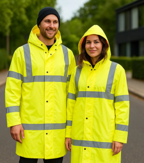 Madeva RAINCOT HI VIS nepremokavý plášť žltý