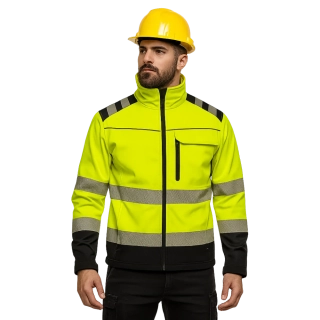 Madeva MADEROD HV1 Softshellová bunda Reflexná Yellow