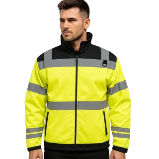 Madeva MADESTO HV Softshellová bunda reflexná yellow